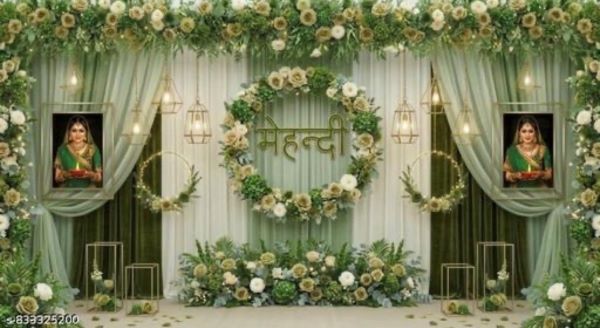 Mehendi Stage Backdrop: SP0007A