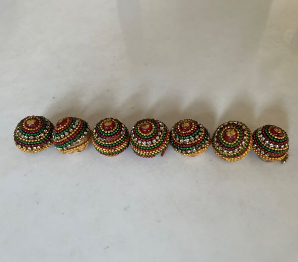 Set of 7 Decorative Suparis for Saptapadi B3: SP0016B3