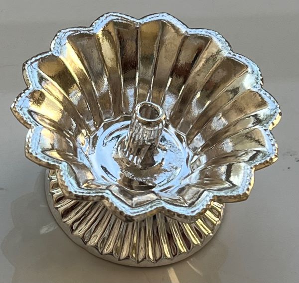 Silver Plated Devdas Diya A: SP0017A