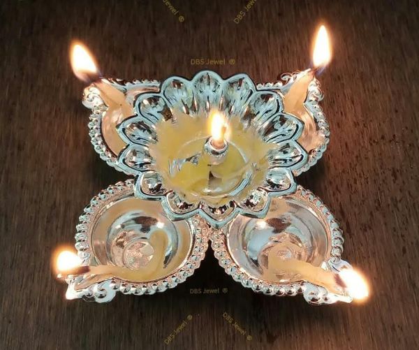 Silver Plated Punch Diya F: SP0017F