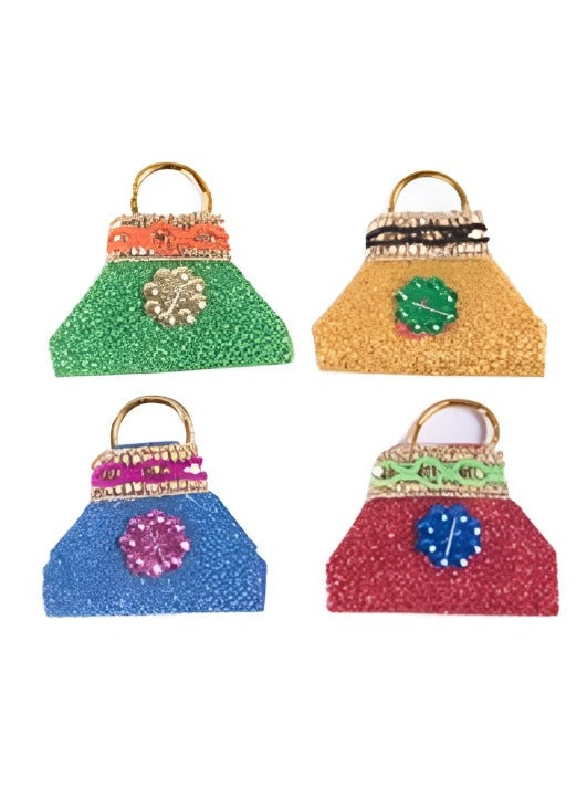 haldi kumkum in tiny decorative purses