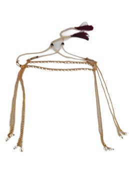 decorative string of pearls to be tied on the forehead of the bride and groom during the wedding ceremony