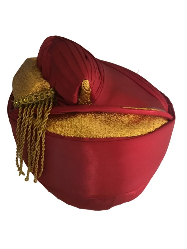 Puneri Pagdi Premium A2 Maroon: SP0047A2